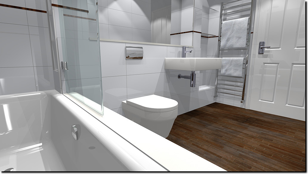 Family Bathroom Design 3 - Render 4